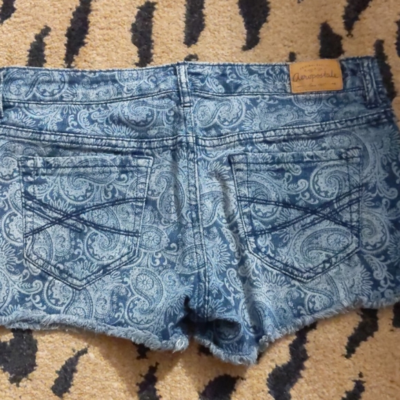 Paisley Print Short Jean Shorts by Aeropostale - Picture 6 of 6
